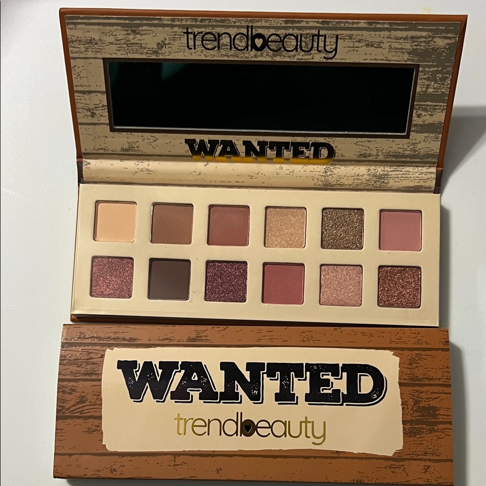 Trend Beauty Wanted Eyeshadow Palette - Cream, Brown, Gold, Pink Shades NEW